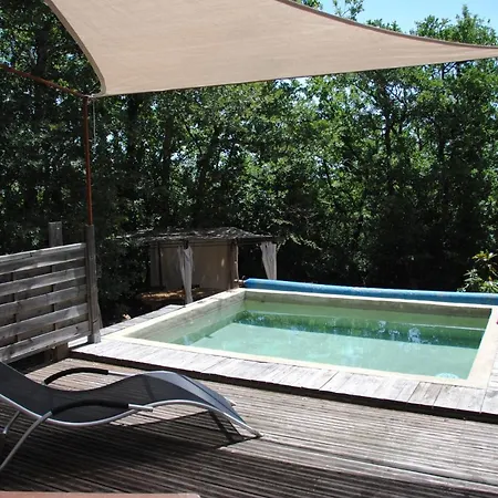 Insolite Bois Cailloux Avec Spa Saint-Remeze Exterior photo