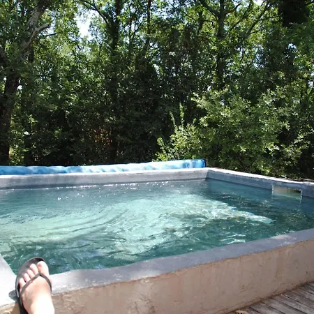 Insolite Bois Cailloux Avec Spa Saint-Remeze Exterior photo