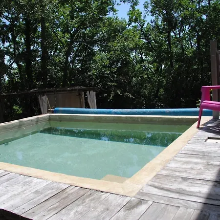 Insolite Bois Cailloux Avec Spa Saint-Remeze Exterior photo